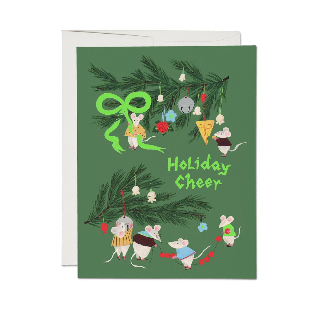 Cheerful Mice Greeting Card