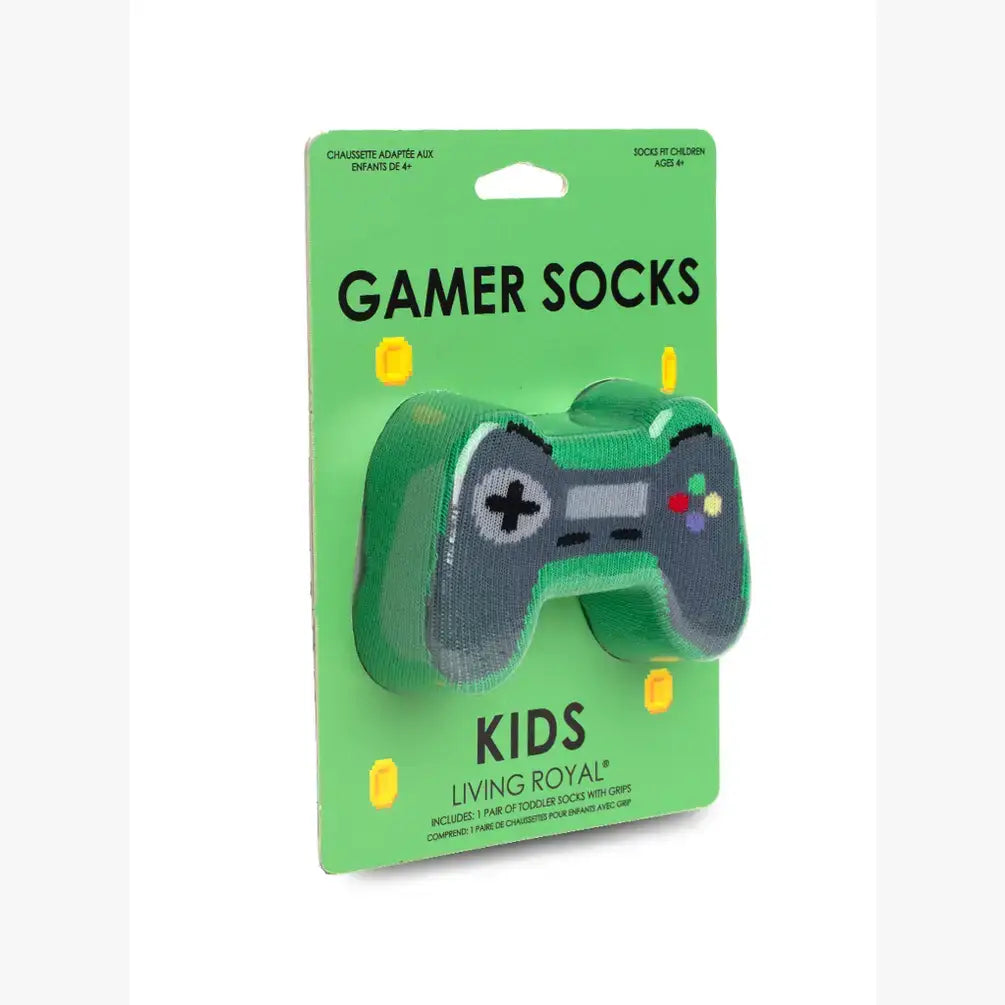 3D Packaged Socks - Kids - Gamer - Green