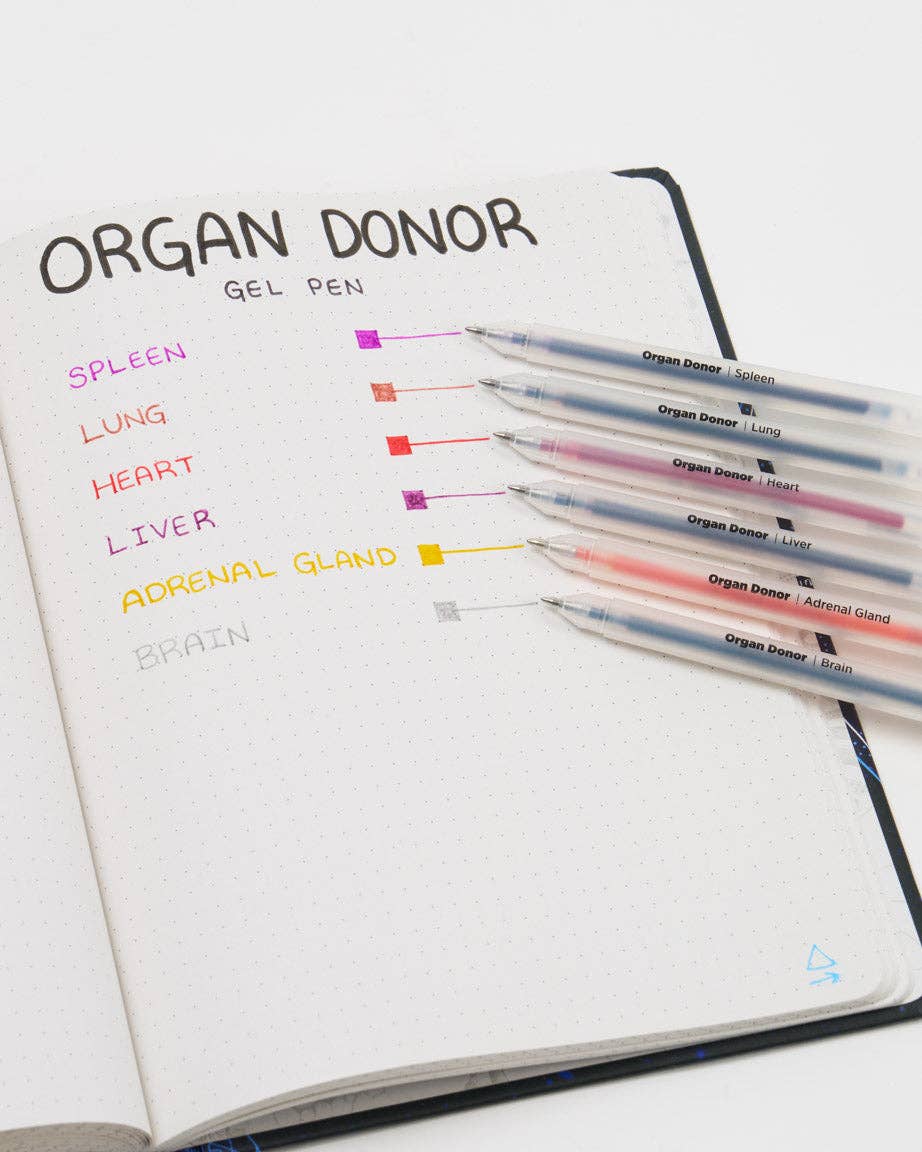 Organ Donor Gel Pens Pack