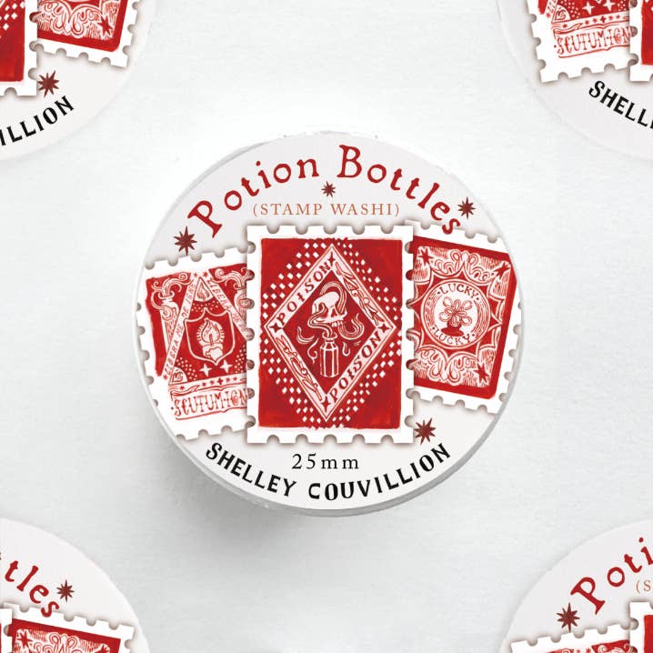 Potion Bottles Stamp Washi Tape