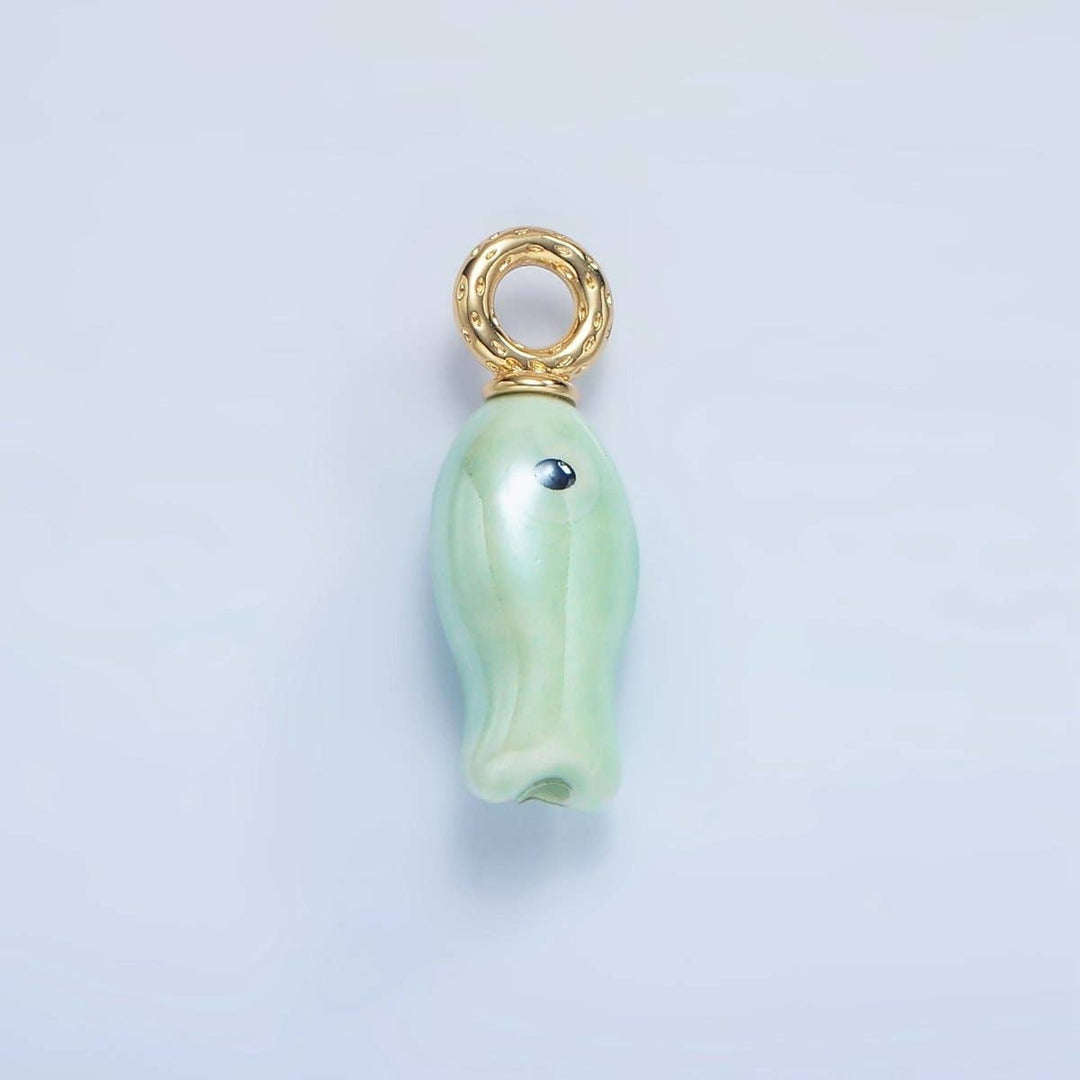 30mm Ceramic Fish Charm