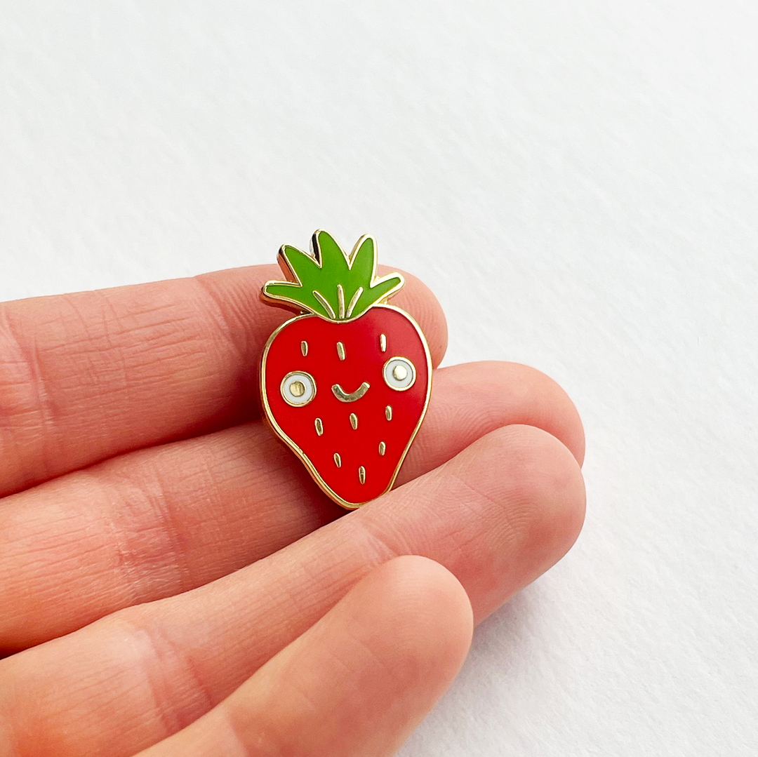 Strawberry Enamel Pin