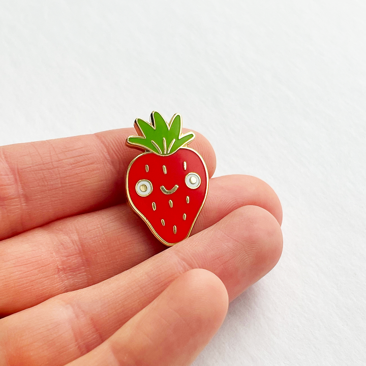 Strawberry Enamel Pin