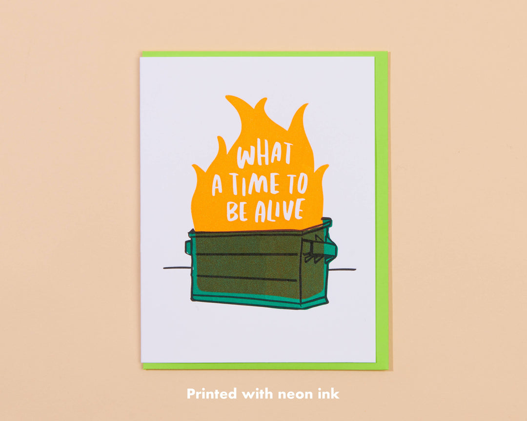 Greeting Card—Dumpster Fire