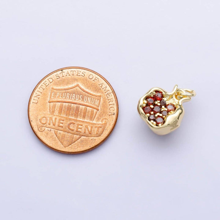 24K Gold Filled Pomegranate Charm