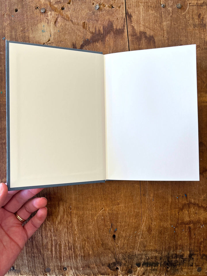 Foil Stamped Linen Journal: Denim Blue