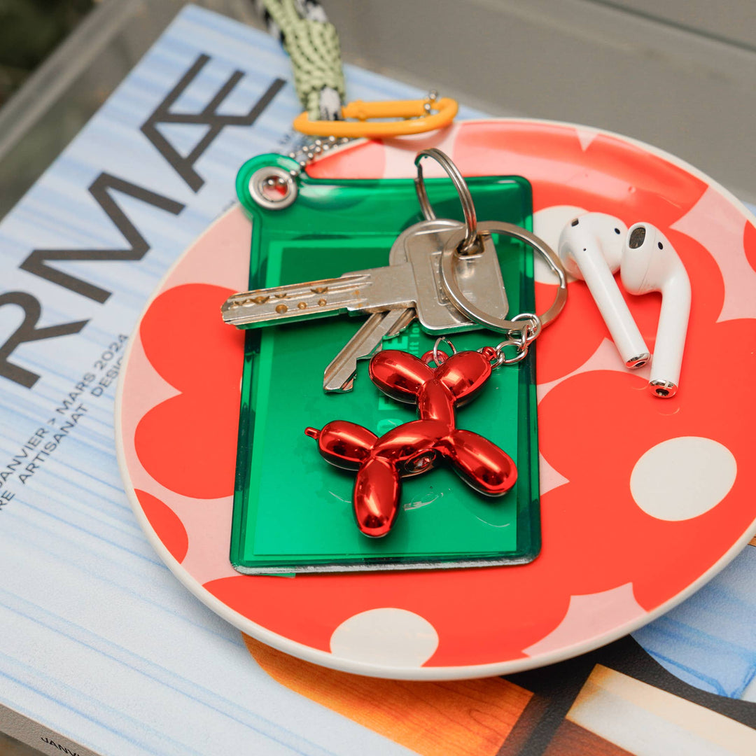 Metallic Puppy Keychains