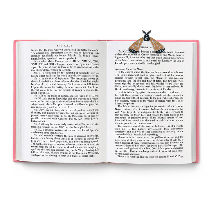 MOTH MARKS - Celestial Moth Bookmarks