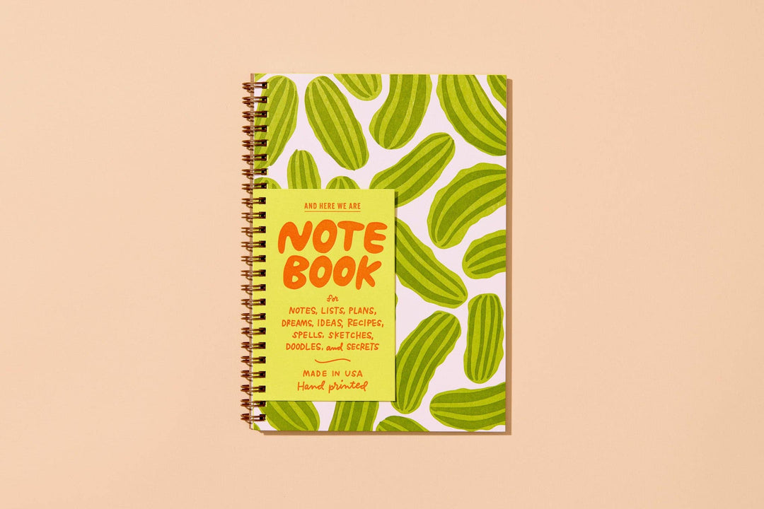 Lined Spiral Notebook—Pickles