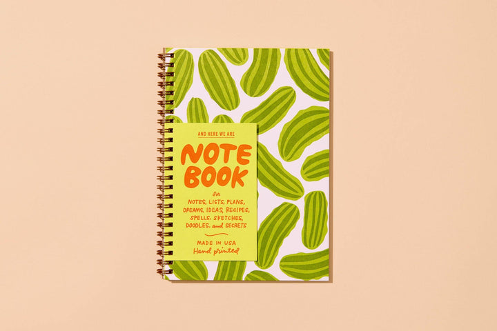 Lined Spiral Notebook—Pickles