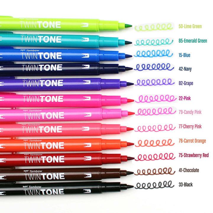 TwinTone Marker Set: Bright