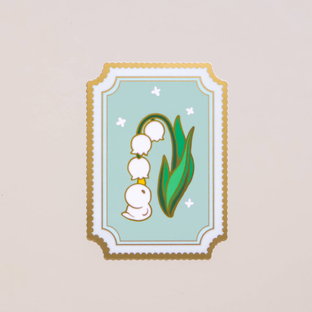 Lily of the Valley Duckie Vinyl Sticker