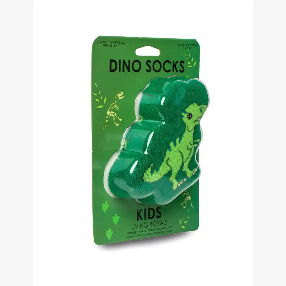 3D Packaged Socks - Kids - Dinosaur - Green