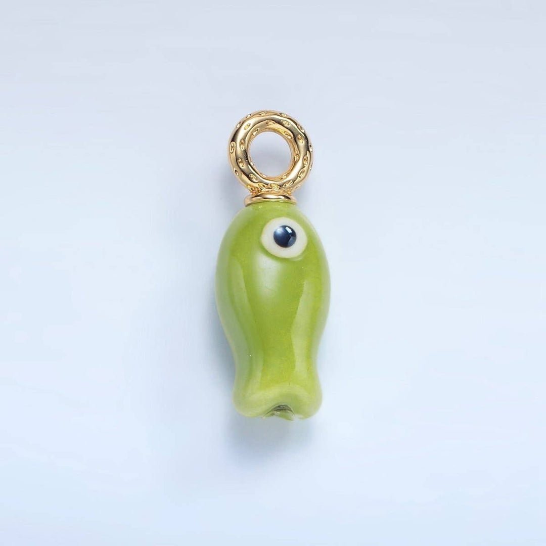 30mm Ceramic Fish Charm