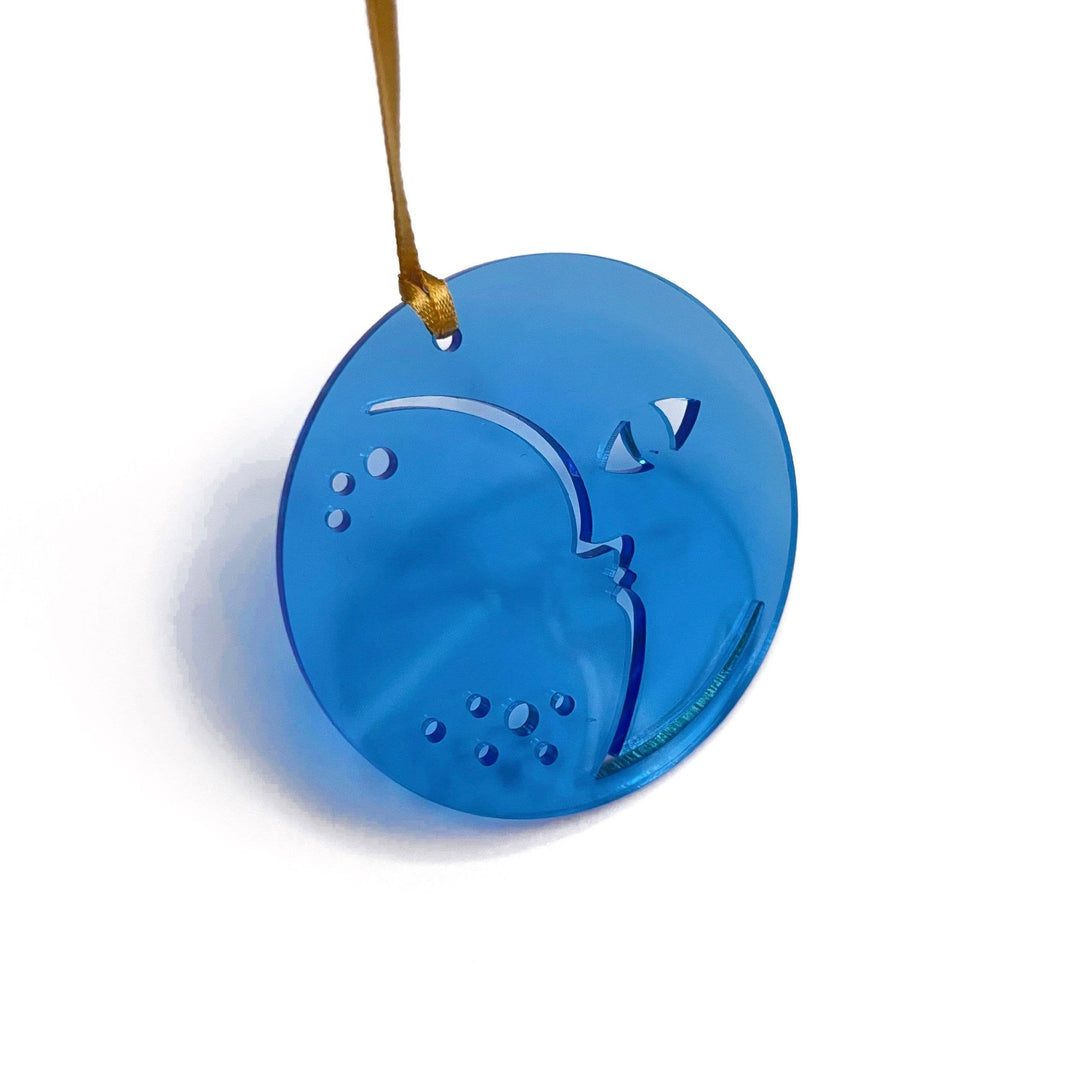 Blue Moon Neon Suncatcher