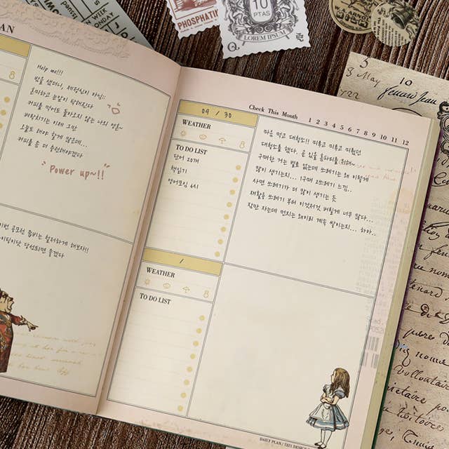 Alice in Wonderland 150th Anniversary Datebook