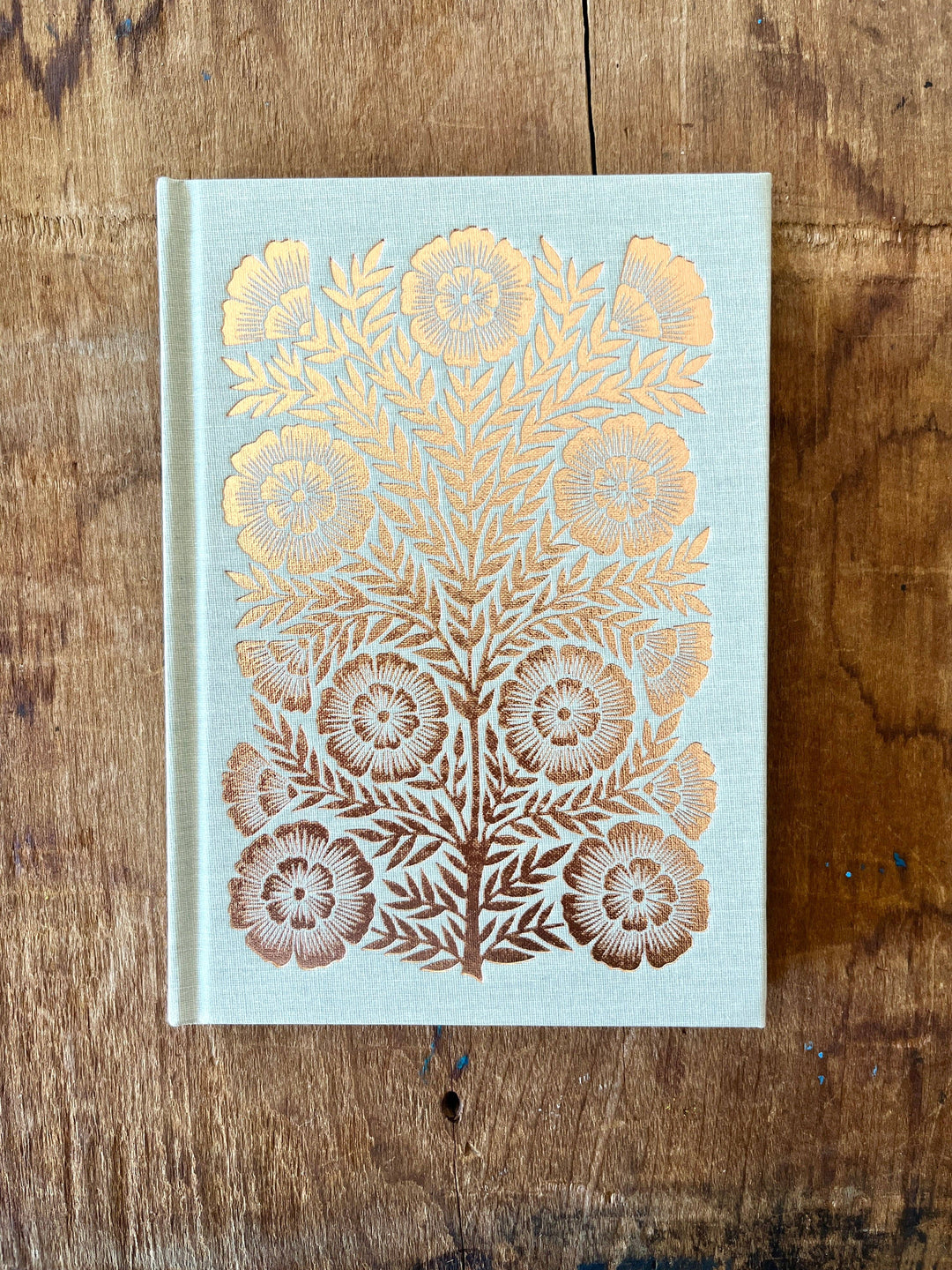 Foil Stamped Linen Journal: Muted Sage
