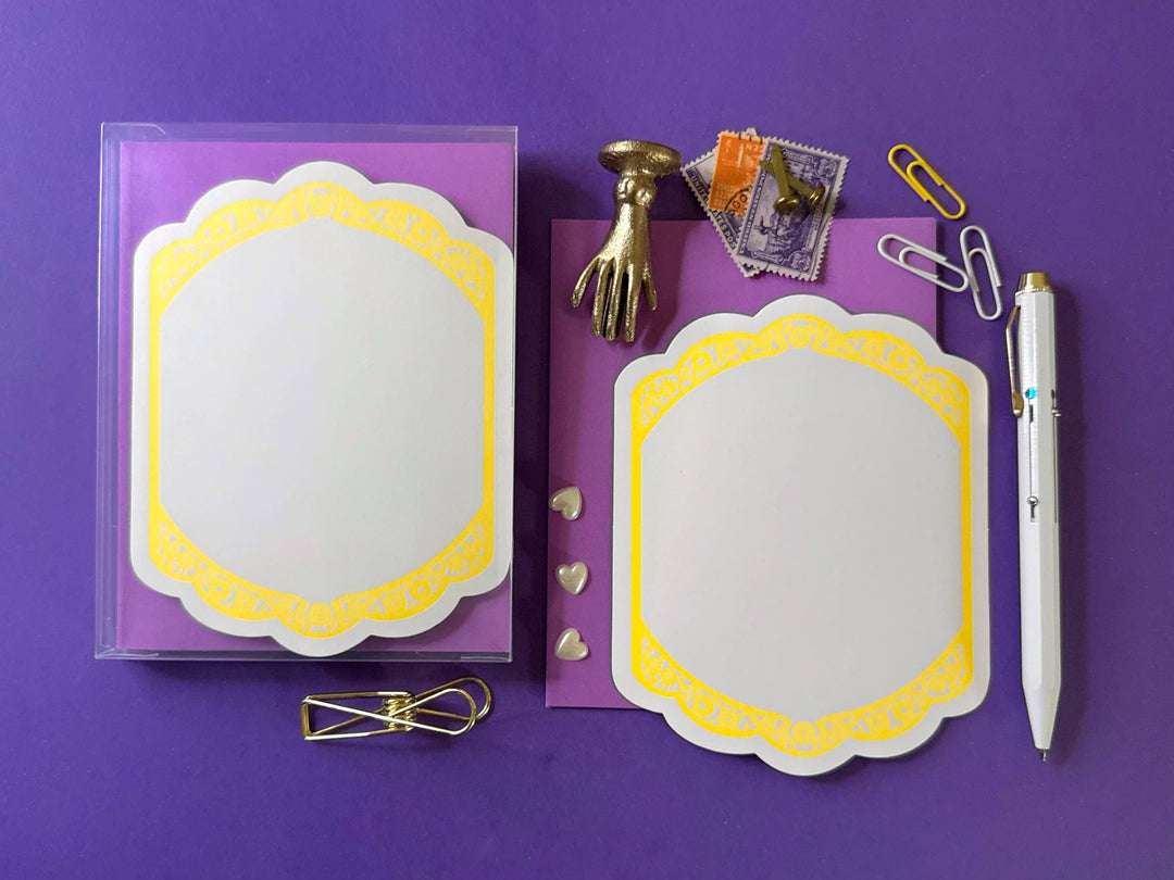 Neon Sunflower Everyday Flat Note Cards