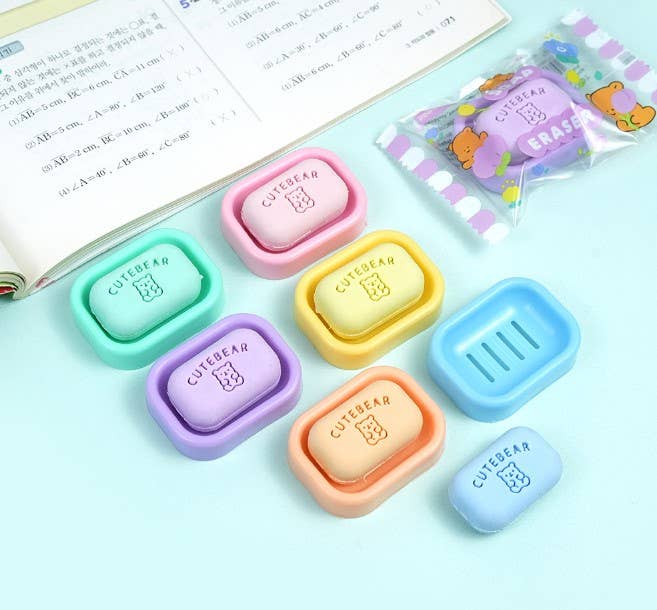Cute Bear Soap Eraser