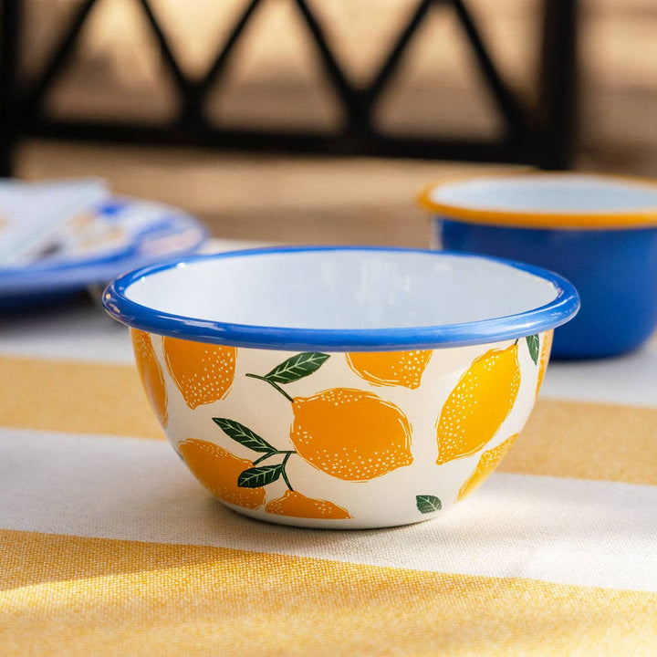 Lemon Enamel Bowl