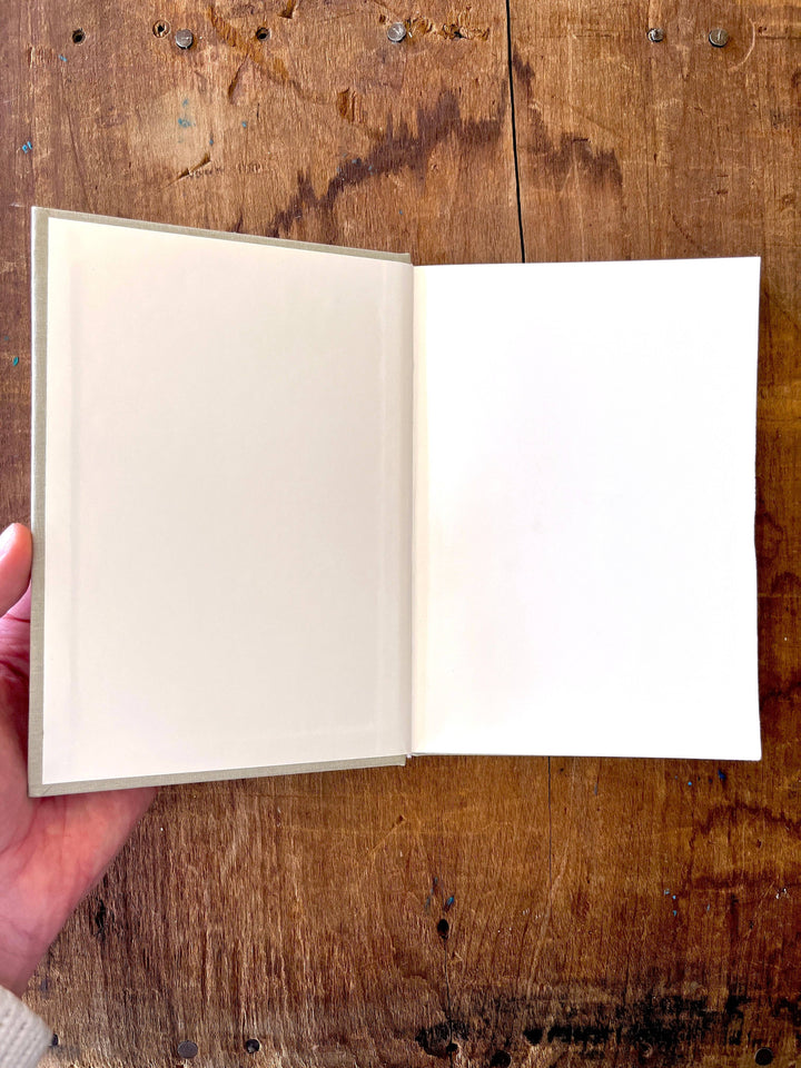 Foil Stamped Linen Journal: Muted Sage