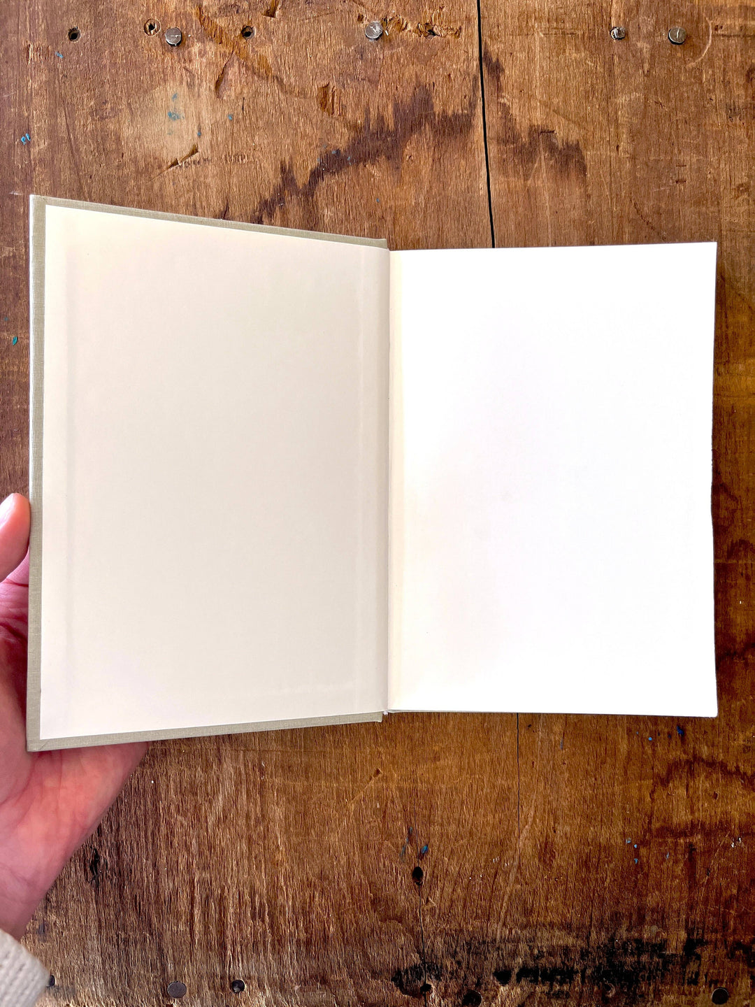Foil Stamped Linen Journal: Soft Burgundy