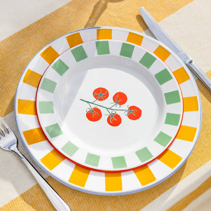 Tomato Enamel Plate