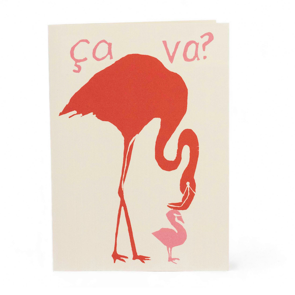 Card Ca Va? Flamingo