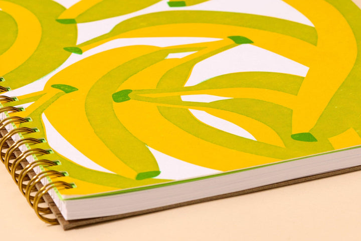 Lined Spiral Notebook—Bananas
