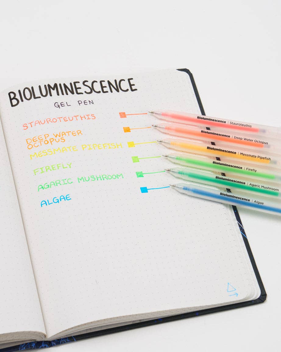 Bioluminescence Neon Gel Pens