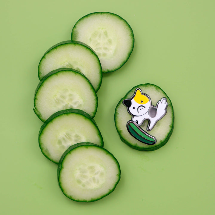 Enamel Pin - Calico and Cucumber