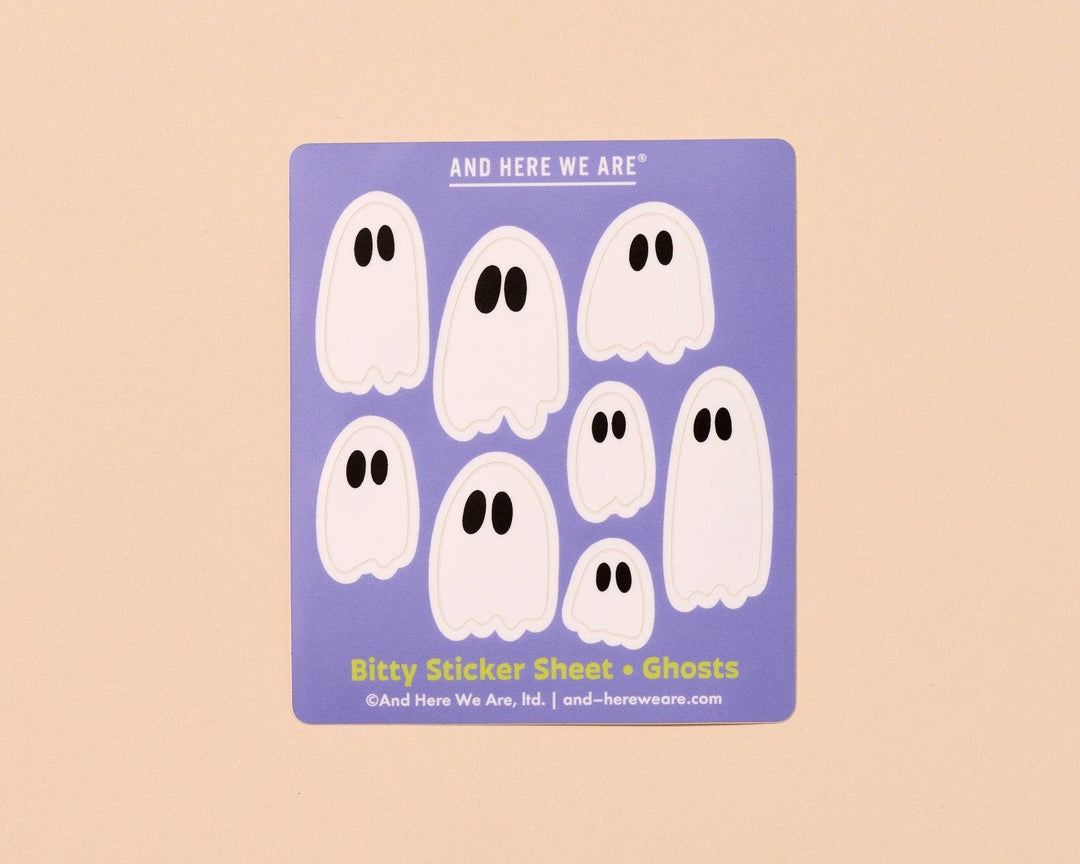 Bitty Vinyl Sticker Sheet—Ghosts Ghouls