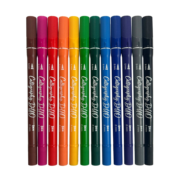 Calligraphy Duo Markers - Set of 12