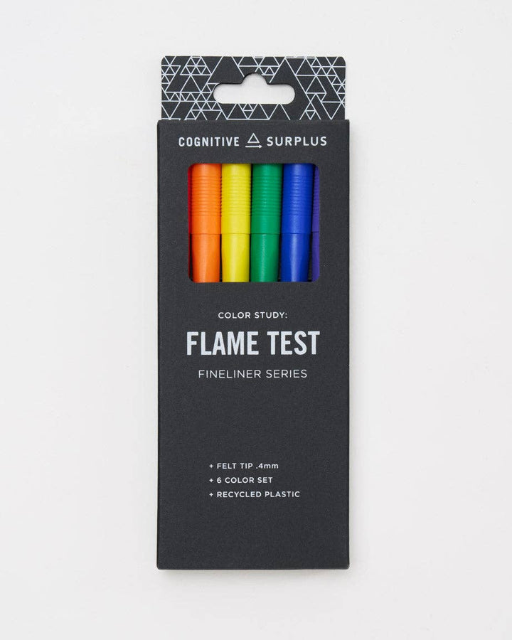 Flame Test Fineliner Pens