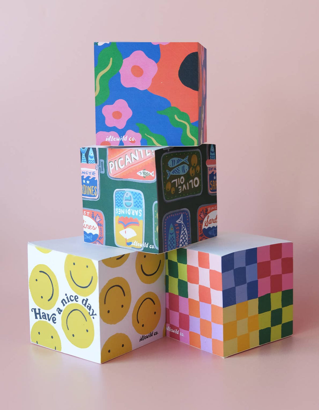 Sticky Note Cube | Rainbow Check