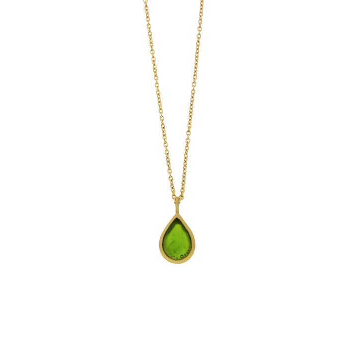 Tear Drop Bubbles 16"Dainty Pendant