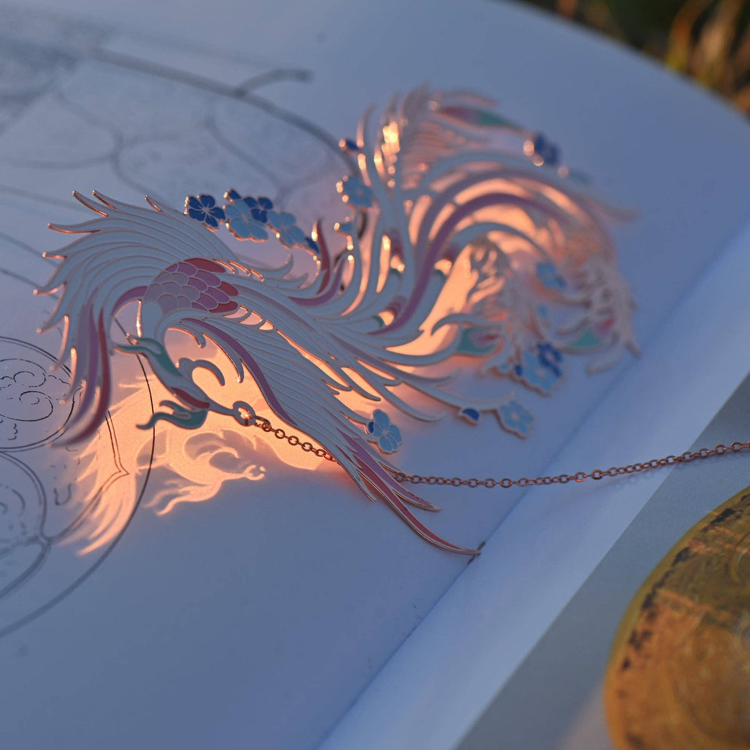 Auspicious Animal Metal Bookmarks (Phoenix)