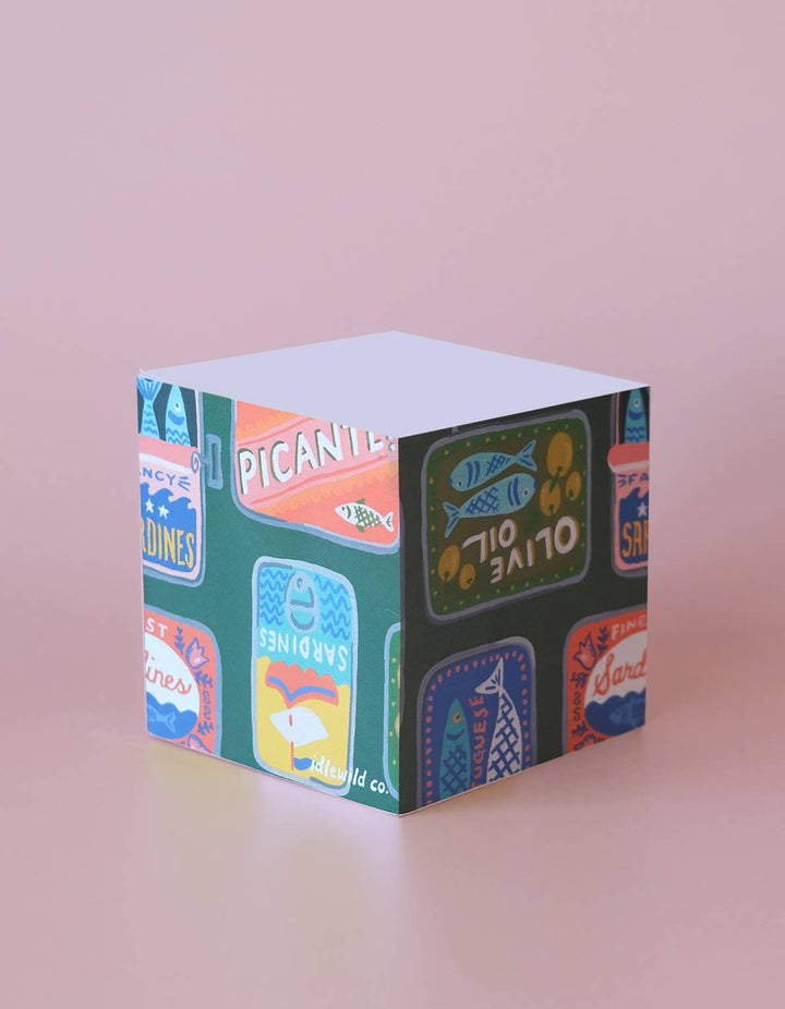 Sticky Note Cube | Tinned Fish
