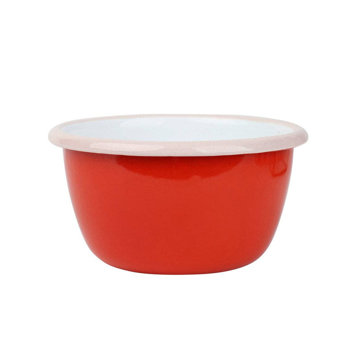 Cherry Red Enamel Bowl