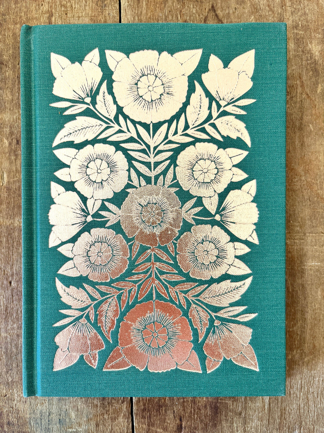 Foil Stamped Linen Journal: Jewel Green