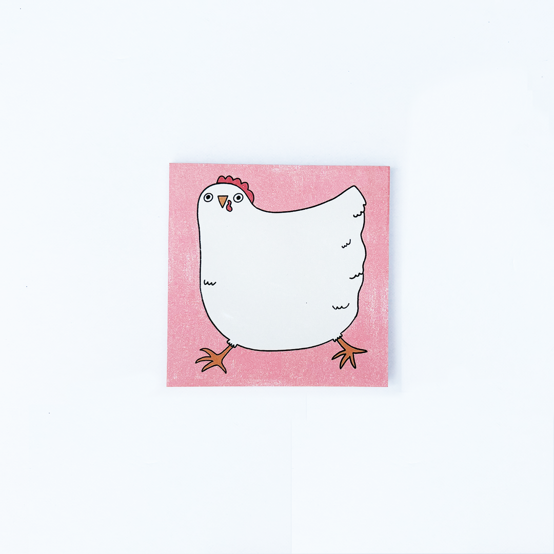 Runaway Chicken Sticky Notepad
