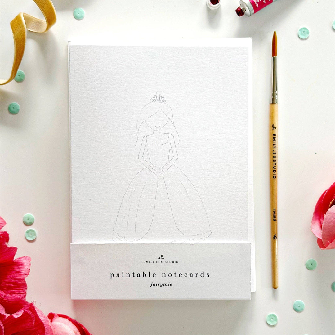Fairytale Paintable Watercolor Notecards