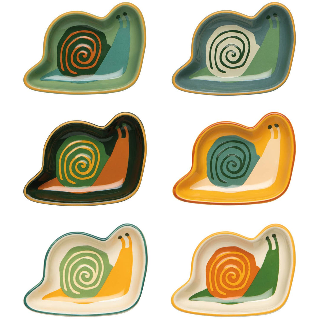 Snails Pinch Bowls Set of 6 Assorted