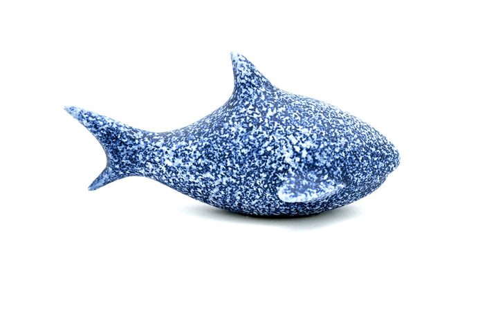 Handcrafted Mini Shark Mottled Blue