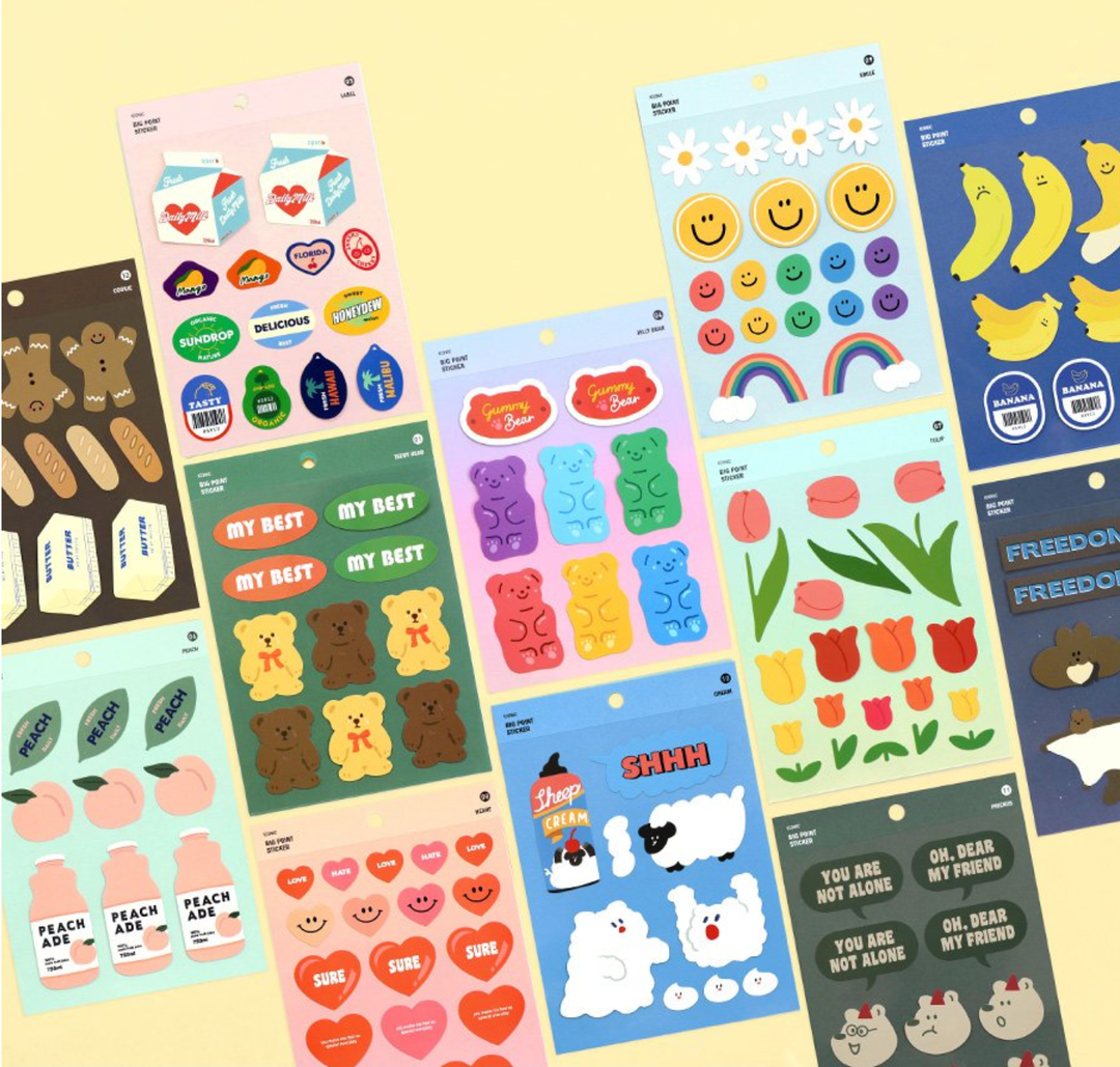ICONIC Big Point Waterproof Stickers