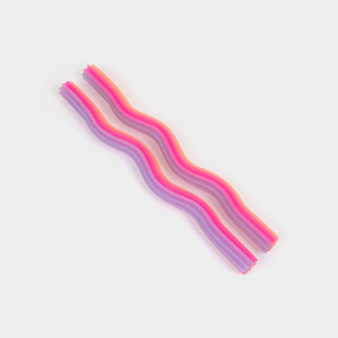 Wiggle Candles - Orange, Pink &amp; Lav. (2 Pack)