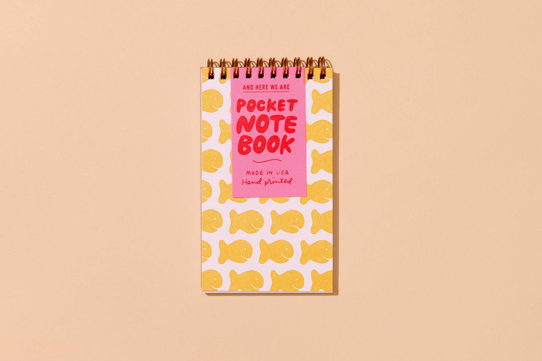 Small Spiral Notebook—Goldfish Cracker