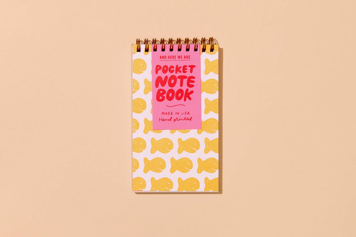Small Spiral Notebook—Goldfish Cracker