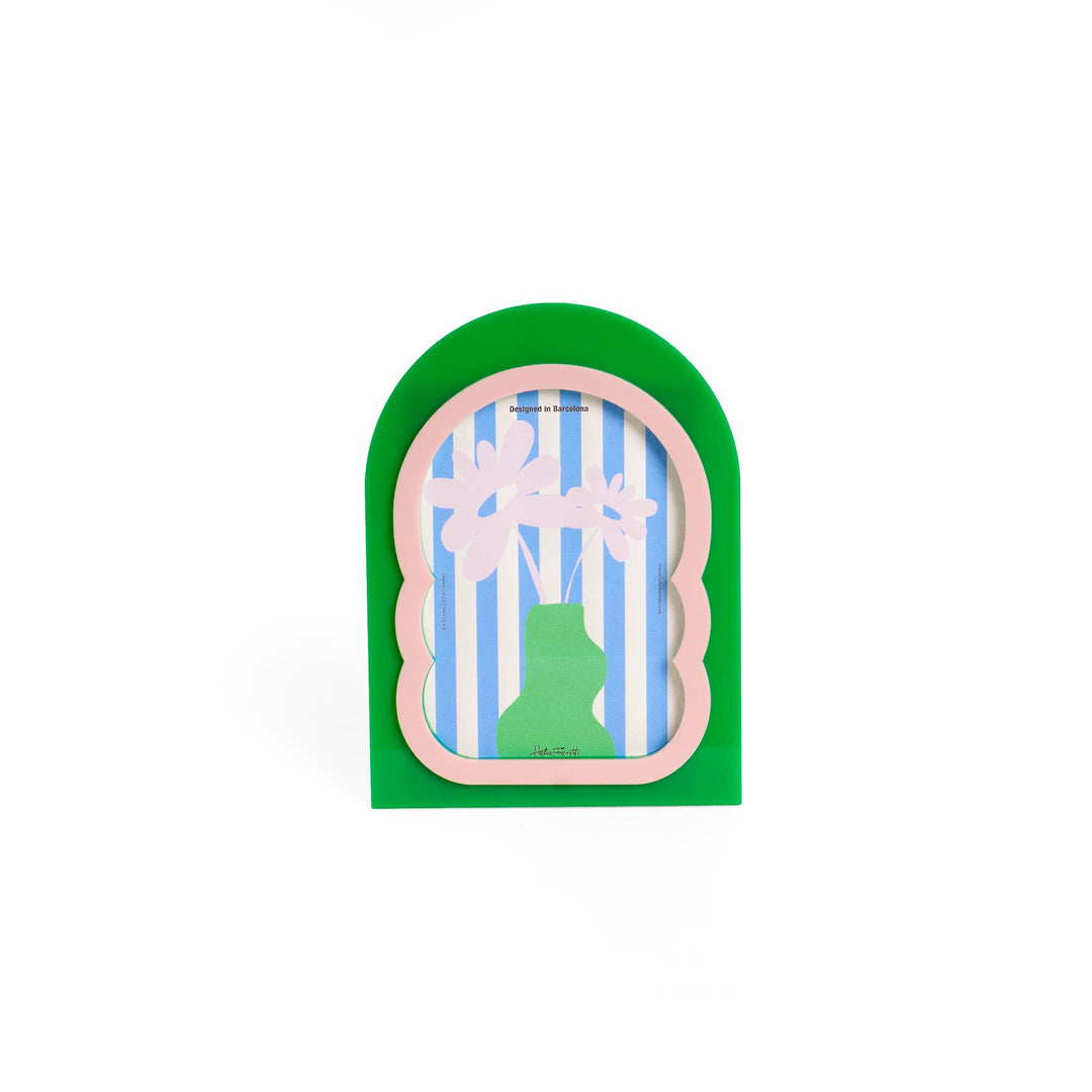 Green Vertex Photo Frame