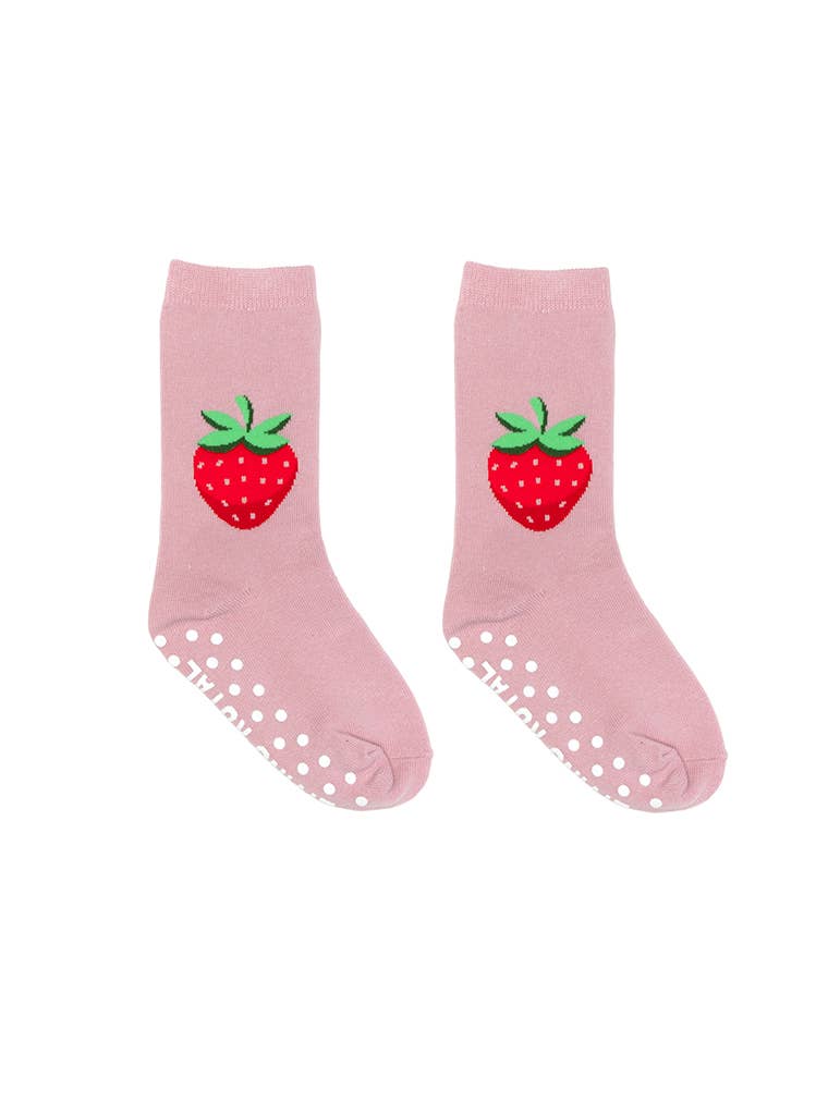 3D Packaged Socks - Kids - Strawberry - Pink